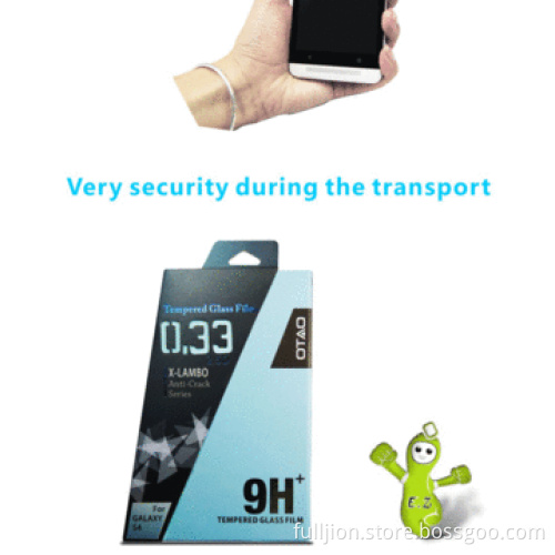 0.2mm 0.33mm round angle 2.5D curved edge tempered-glass screen protector for HTC ONE M7